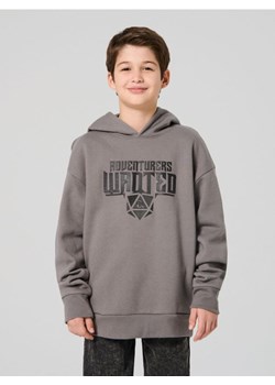 Sinsay - Bluza hoodie z nadrukiem na plecach Dungeons & Dragons - szary ze sklepu Sinsay w kategorii Bluzy chłopięce - zdjęcie 186761972