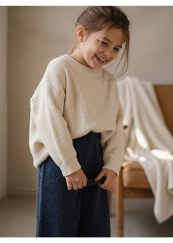 Sinsay - Jeansy wide leg z gumką w pasie - granatowy - id: 635AS-59X - marki Sinsay - 186762254 Sinsay - Jeansy wide leg z gumką w pasie - granatowy ze sklepu Sinsay w kategorii Spodnie dziewczęce - zdjęcie 186762254