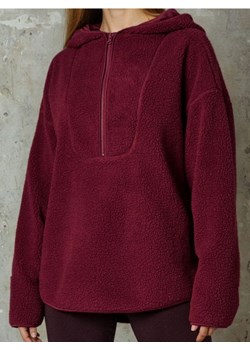 Sinsay - Bluza sherpa z kapturem - bordowy ze sklepu Sinsay w kategorii Bluzy damskie - zdjęcie 186762424