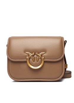 Torebka PINKO Love Box Bag Fl Mini PE 25 PLTT 104297 A26L Brązowy ze sklepu eobuwie.pl w kategorii Listonoszki - zdjęcie 186762471