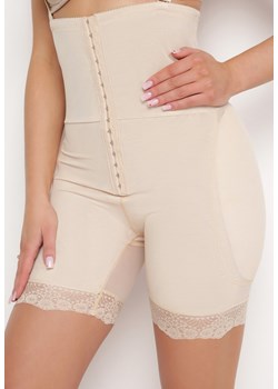 Beżowe Majtki Modelujące z Wysokim Stanem i Push-Upem Venalsse ze sklepu born2be.pl w kategorii Bielizna wyszczuplająca - zdjęcie 186763470