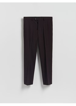 Reserved - Garniturowe spodnie slim fit - mahoniowy ze sklepu Reserved w kategorii Spodnie męskie - zdjęcie 186763891