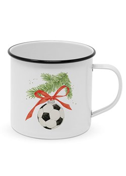 ppd Kubek jumbo &quot;Football Ornament&quot; w kolorze białym - 400 ml ze sklepu Limango Polska w kategorii Naczynia - zdjęcie 186765134