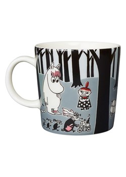 Moomin Kubek &quot;Adventure Move&quot; w kolorze czarno-szarym - 300 ml ze sklepu Limango Polska w kategorii Dzbanki i zaparzacze - zdjęcie 186765654