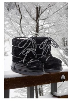 trendyol Botki zimowe w kolorze czarnym ze sklepu Limango Polska w kategorii Śniegowce damskie - zdjęcie 186766342