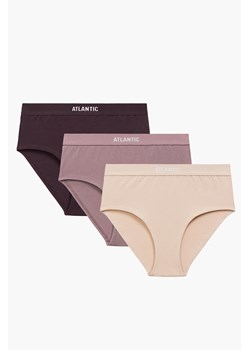 Figi Atlantic 3CLP-009 3-pack różowy/wino/beżowy ze sklepu kontri.pl w kategorii Majtki damskie - zdjęcie 186766792