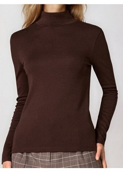 Sinsay - Bluzka z długim rękawem - brązowy ze sklepu Sinsay w kategorii Bluzki damskie - zdjęcie 186767841