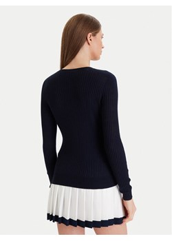 Lacoste Kardigan AF4141 Granatowy Slim Fit ze sklepu MODIVO w kategorii Swetry damskie - zdjęcie 186769062