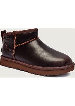 UGG Skórzane śniegowce Classic Ultra Mini | z dodatkiem wełny ze sklepu Gomez Fashion Store w kategorii Śniegowce damskie - zdjęcie 186771932