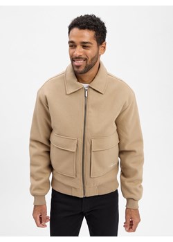 PEGADOR Męska kurtka zimowa - Aiken Mężczyźni beżowy jednolity ze sklepu vangraaf w kategorii Kurtki męskie - zdjęcie 186772494