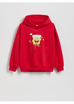 Reserved - Bawełniana bluza SpongeBob - czerwony ze sklepu Reserved w kategorii Bluzy chłopięce - zdjęcie 186772780