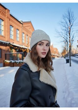 Sinsay - Czapka beanie - szary ze sklepu Sinsay w kategorii Czapki zimowe damskie - zdjęcie 186773754
