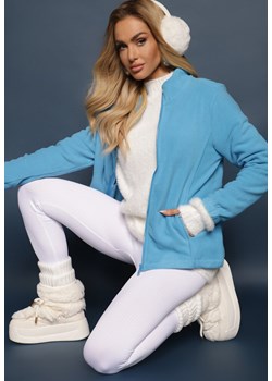 Niebieski Casualowy Polar Dannira ze sklepu renee.pl w kategorii Bluzy damskie - zdjęcie 186775523