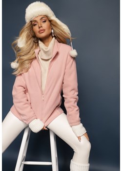 Różowy Casualowy Polar Dannira ze sklepu renee.pl w kategorii Bluzy damskie - zdjęcie 186775533