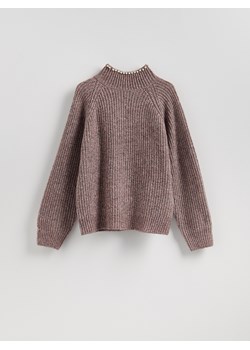 Reserved - Sweter z metalizowaną nicią - jasnofioletowy ze sklepu Reserved w kategorii Swetry damskie - zdjęcie 186775623