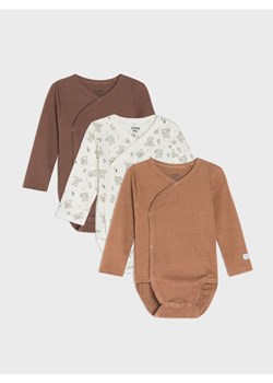 Sinsay - Body 3 pack - kremowy - id: 849FW-01X - marki Sinsay - 186777790 Sinsay - Body 3 pack - kremowy ze sklepu Sinsay w kategorii Odzież dla niemowląt - zdjęcie 186777790