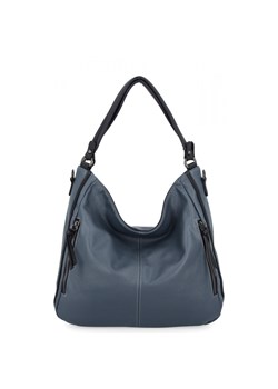 Uniwersalna Torebka Damska XL Na Co Dzień firmy Hernan HB0379 Jasno Niebieska/Granatowa ze sklepu PaniTorbalska w kategorii Torby Shopper bag - zdjęcie 186778064