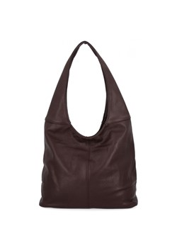 Uniwersalne Torebki Damskie Shopper Bag firmy Hernan HB0141 Czekoladowa ze sklepu PaniTorbalska w kategorii Torby Shopper bag - zdjęcie 186778122