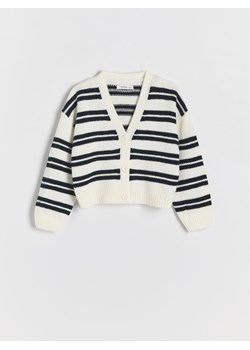 Reserved - Kardigan w paski - wielobarwny ze sklepu Reserved w kategorii Swetry dziewczęce - zdjęcie 186778350