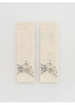 Reserved - Rękawiczki z wełną alpaki - złamana biel ze sklepu Reserved w kategorii Rękawiczki damskie - zdjęcie 186778433