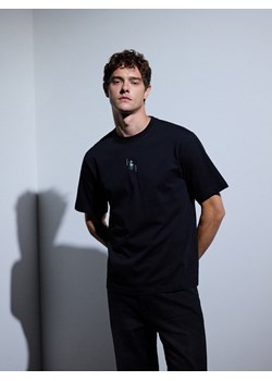 Reserved - T-shirt relaxed z nadrukiem na plecach - czarny ze sklepu Reserved w kategorii T-shirty męskie - zdjęcie 186778440