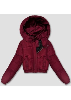 Krótka kurtka zimowa puffer J Style bordowa (5M3360-1) ze sklepu goodlookin.pl w kategorii Kurtki damskie - zdjęcie 186778611