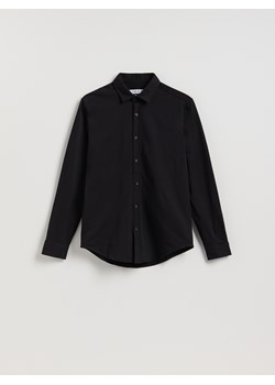 Reserved - Gładka koszula slim fit - czarny ze sklepu Reserved w kategorii Koszule męskie - zdjęcie 186779733