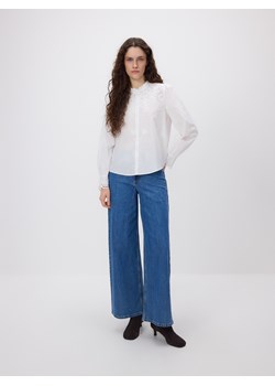 Reserved - Jeansy wide leg z przeszyciami - niebieski - id: 587HV-55J - marki Reserved - 186783402 Reserved - Jeansy wide leg z przeszyciami - niebieski ze sklepu Reserved w kategorii Jeansy damskie - zdjęcie 186783402