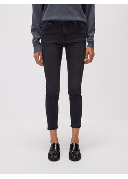 Reserved - Jeans slim fit mid rise - czarny ze sklepu Reserved w kategorii Jeansy damskie - zdjęcie 186783694