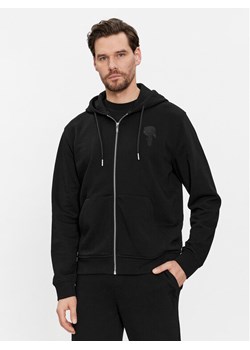 KARL LAGERFELD Bluza 705401 541900 Czarny Regular Fit ze sklepu MODIVO w kategorii Bluzy męskie - zdjęcie 186784202