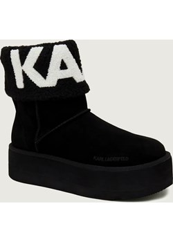 Karl Lagerfeld Śniegowce THERMO | zamsz ze sklepu Gomez Fashion Store w kategorii Śniegowce damskie - zdjęcie 186784333