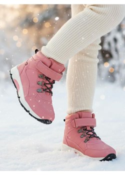 Sinsay - Buty trekkingowe na rzep z miękkim kołnierzem wokół kostki - fioletowy - id: 181FA-34X - marki Sinsay - 186787430 Sinsay - Buty trekkingowe na rzep z miękkim kołnierzem wokół kostki - fioletowy ze sklepu Sinsay w kategorii Buty trekkingowe dziecięce - zdjęcie 186787430