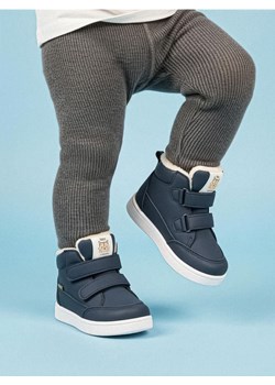 Sinsay - Botki ze sztucznym futerkiem wewnątrz - granatowy ze sklepu Sinsay w kategorii Buty zimowe dziecięce - zdjęcie 186787434