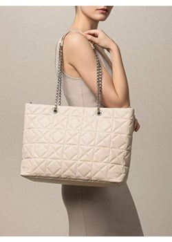Sinsay - Pikowana torebka shopper - kremowy ze sklepu Sinsay w kategorii Torby Shopper bag - zdjęcie 186787562