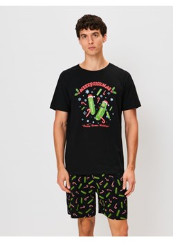 Sinsay - Bawełniana piżama dwuczęściowa z nadrukiem Rick and Morty - czarny ze sklepu Sinsay w kategorii Piżamy męskie - zdjęcie 186787702