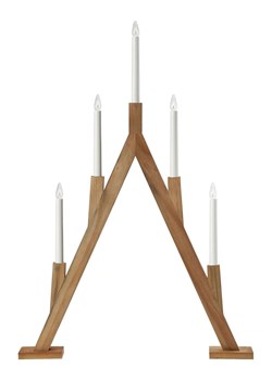 Marksljöd Lampa adwentowa &quot;Bjurfors&quot; w kolorze jasnobrązowym - 52 x 76,5 cm ze sklepu Limango Polska w kategorii Dekoracje bożonarodzeniowe - zdjęcie 186789532