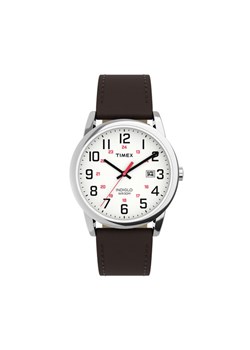 Timex Zegarek Easy Reader Classic TW2Y12600 Brązowy ze sklepu MODIVO w kategorii Zegarki - zdjęcie 186791693