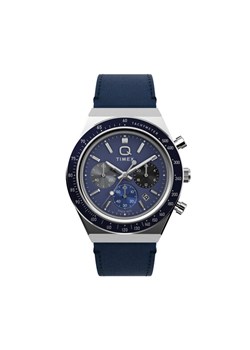 Zegarek Timex Q Diver Inspired Chronograph TW2Y36100 Granatowy ze sklepu eobuwie.pl w kategorii Zegarki - zdjęcie 186793264