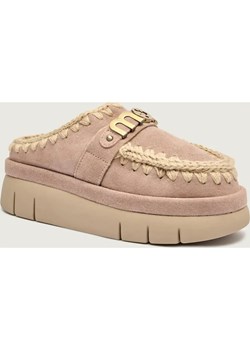 MOU Mule Bounce welt clog suede | z dodatkiem wełny | zamsz ze sklepu Gomez Fashion Store w kategorii Klapki damskie - zdjęcie 186795073
