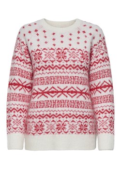 ONLY Sweter Xmas Nordic 15354824 Czerwony Regular Fit ze sklepu MODIVO w kategorii Swetry damskie - zdjęcie 186795410