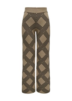 ONLY Spodnie dzianinowe Anny 15327634 Beżowy Loose Fit ze sklepu MODIVO w kategorii Spodnie damskie - zdjęcie 186795451