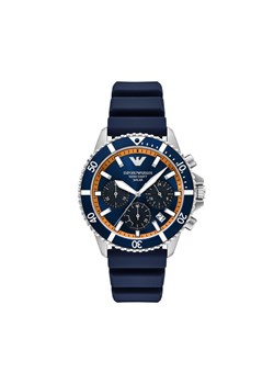 Emporio Armani Zegarek World Explorer AR11696 Granatowy ze sklepu MODIVO w kategorii Zegarki - zdjęcie 186795473