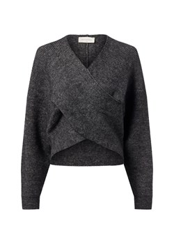 Msch Copenhagen Sweter damski z zawartością alpaki - MSCHZinelle Kobiety antracytowy marmurkowy ze sklepu vangraaf w kategorii Swetry damskie - zdjęcie 186796814