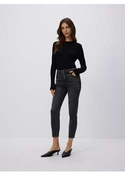 Reserved - Jeans slim fit mid rise - turkusowy ze sklepu Reserved w kategorii Jeansy damskie - zdjęcie 186797944
