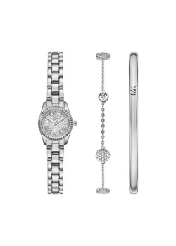 Zestaw zegarek i bransoletka Michael Kors MK4948SET Srebrny ze sklepu eobuwie.pl w kategorii Zegarki - zdjęcie 186799384