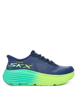 Buty do biegania Skechers Max Cushioning Endeavour 129473/NVLM Granatowy ze sklepu eobuwie.pl w kategorii Buty sportowe damskie - zdjęcie 186799432