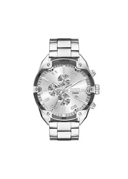 Zegarek Diesel Spiked Chronograph DZ4677 Srebrny ze sklepu eobuwie.pl w kategorii Zegarki - zdjęcie 186799451