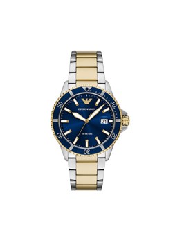 Zegarek Emporio Armani World Explorer AR11682 Srebrny ze sklepu eobuwie.pl w kategorii Zegarki - zdjęcie 186799472