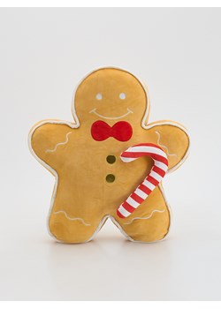 Reserved - Świąteczna poduszka piernikowy ludzik - beżowy ze sklepu Reserved w kategorii Poduszki dla dzieci - zdjęcie 186800982