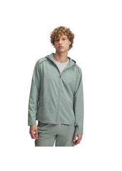 Męska kurtka do biegania Under Armour UA Storm Run Hooded Jacket - zielona ze sklepu Sportstylestory.com w kategorii Kurtki męskie - zdjęcie 186801253